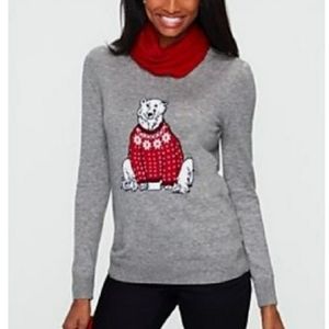 Talbots Lambswool Sweater Polar Bear